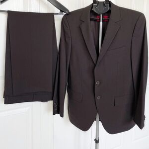 HUGO by Hugo Boss Men's Suit, 2 pcs Dark Brown, 36R Jacket and 32"x29" Trousers